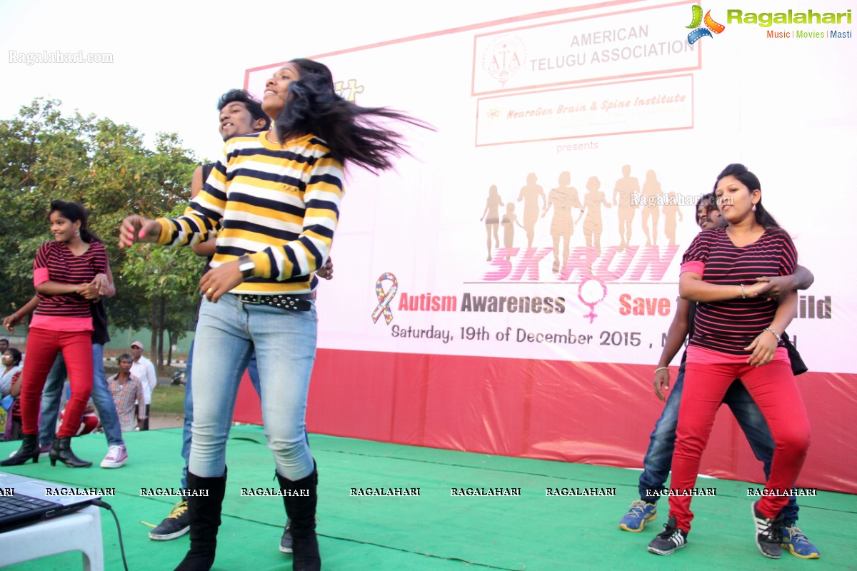 5K Run for Autism Awareness Save the Girl Child at Necklace Road, Hyderabad