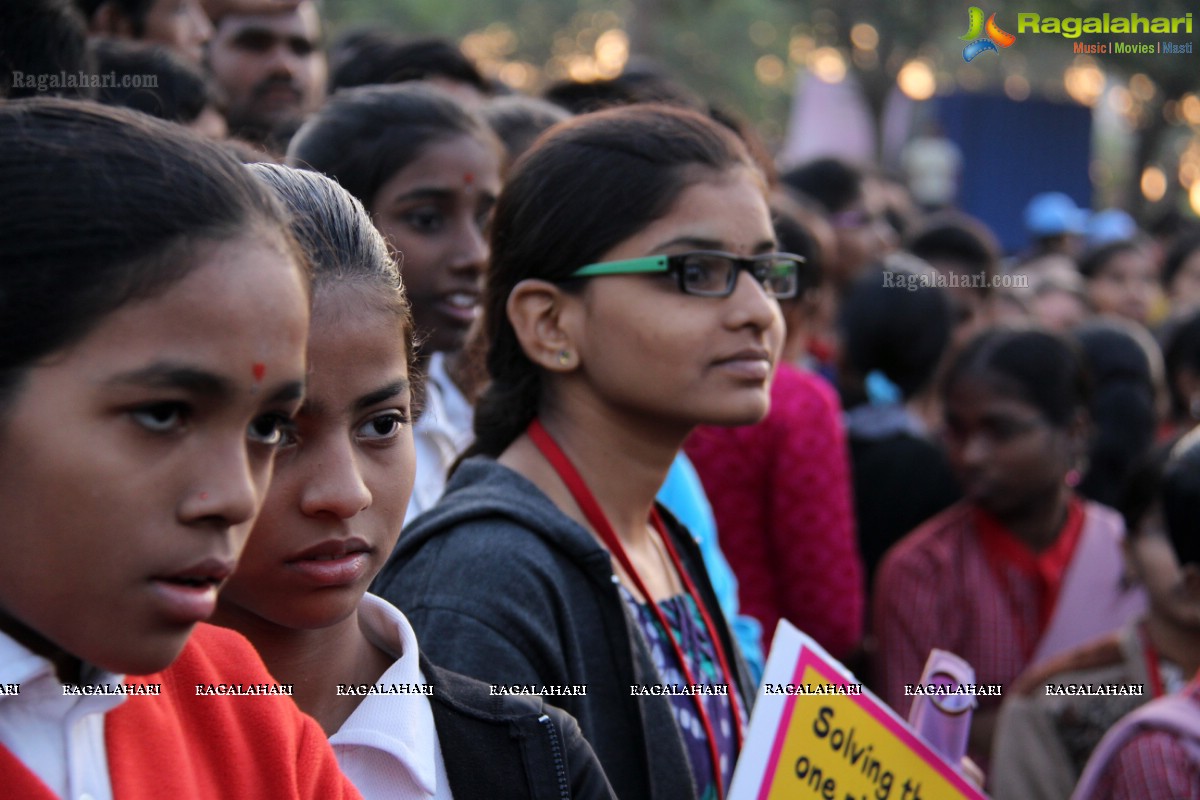 5K Run for Autism Awareness Save the Girl Child at Necklace Road, Hyderabad