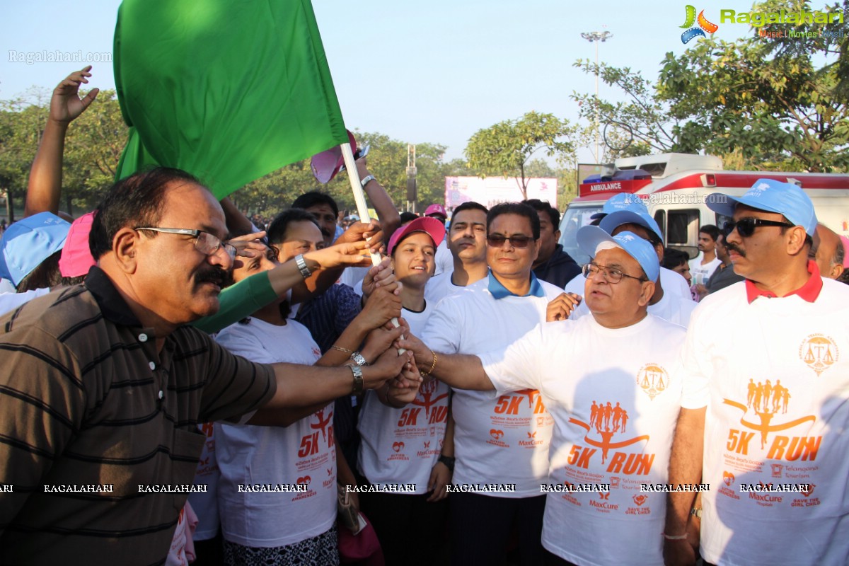 5K Run for Autism Awareness Save the Girl Child at Necklace Road, Hyderabad