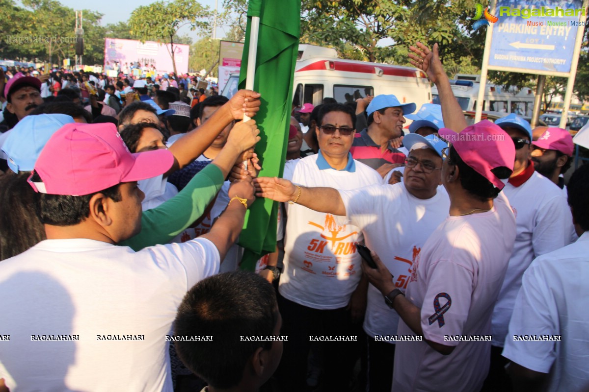 5K Run for Autism Awareness Save the Girl Child at Necklace Road, Hyderabad