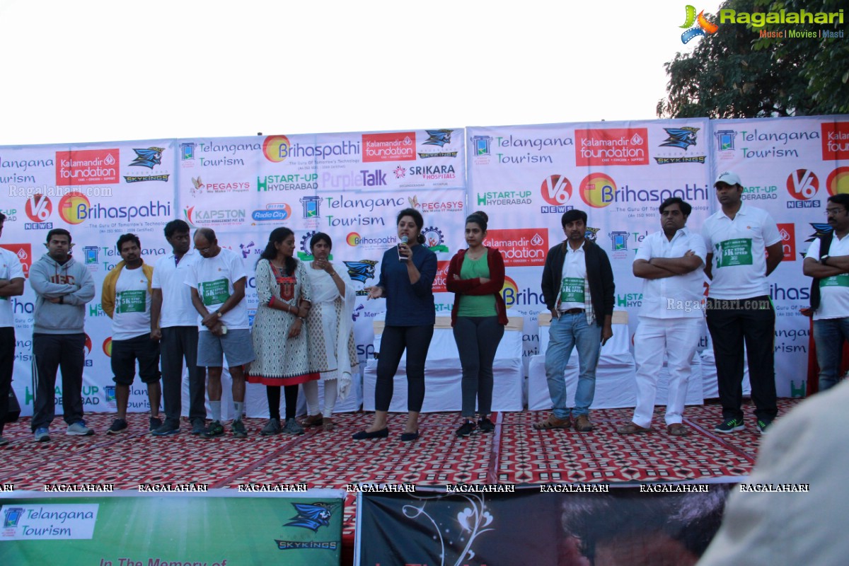 Minister Chandulal flags off 5k Run Youth Against Speed, Hyderabad