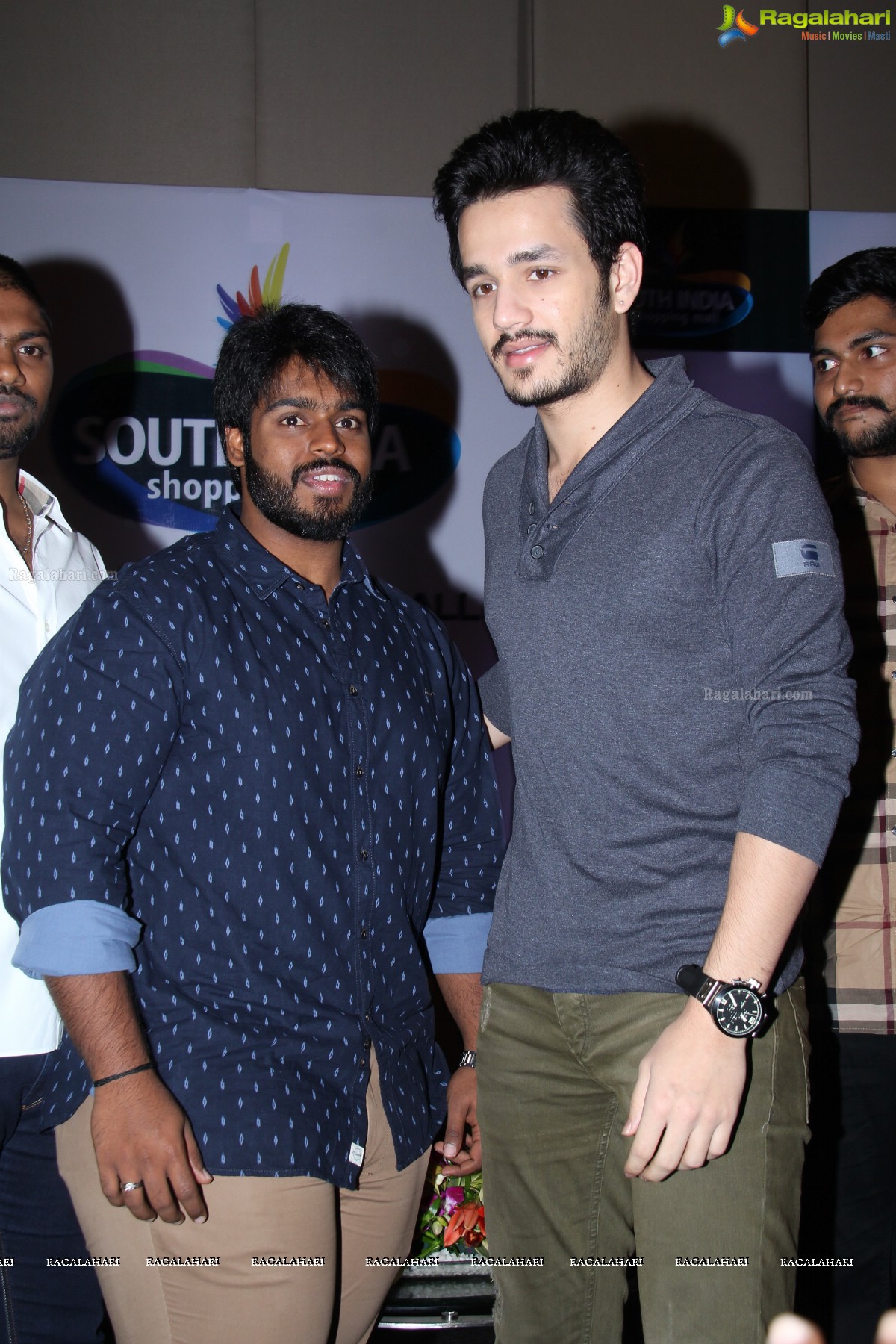 Akhil Akkineni at South India Shopping Mall