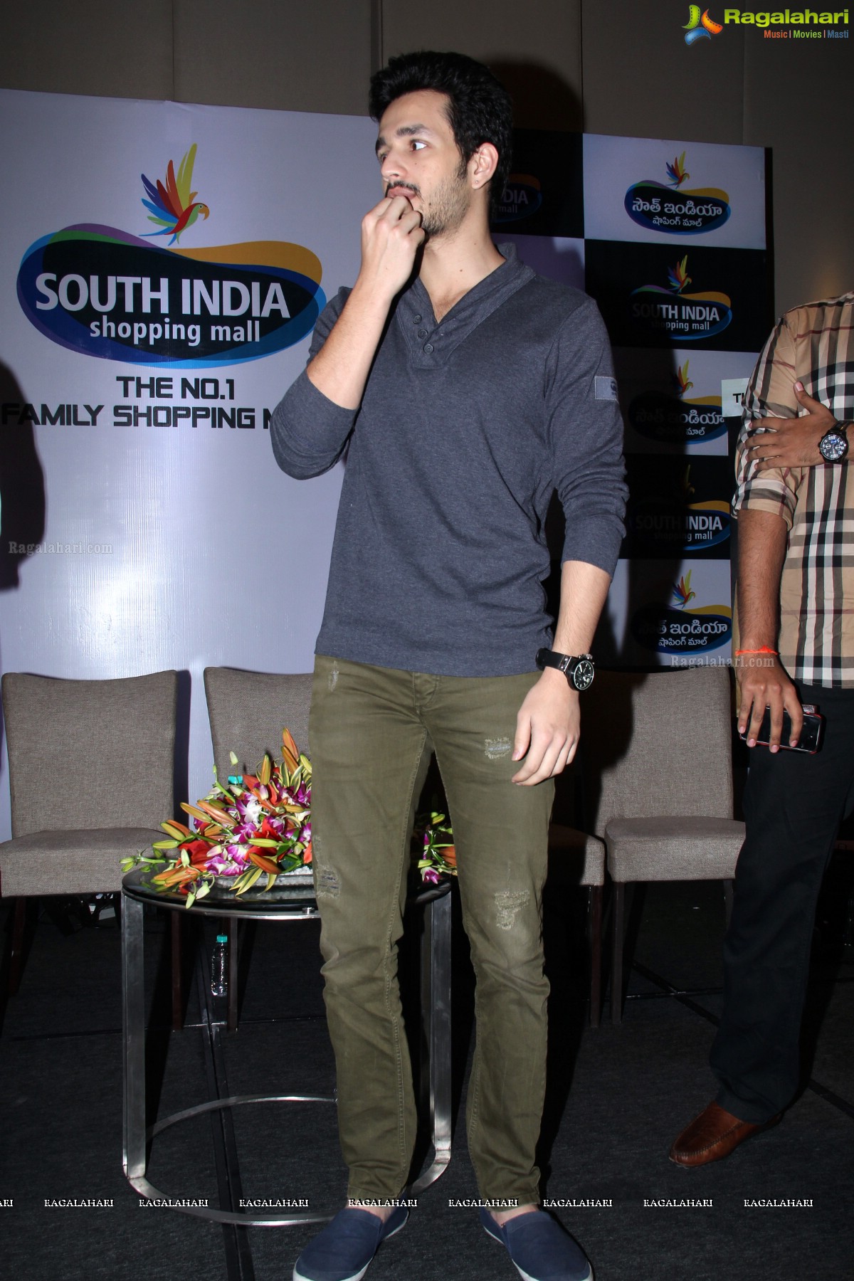 Akhil Akkineni at South India Shopping Mall