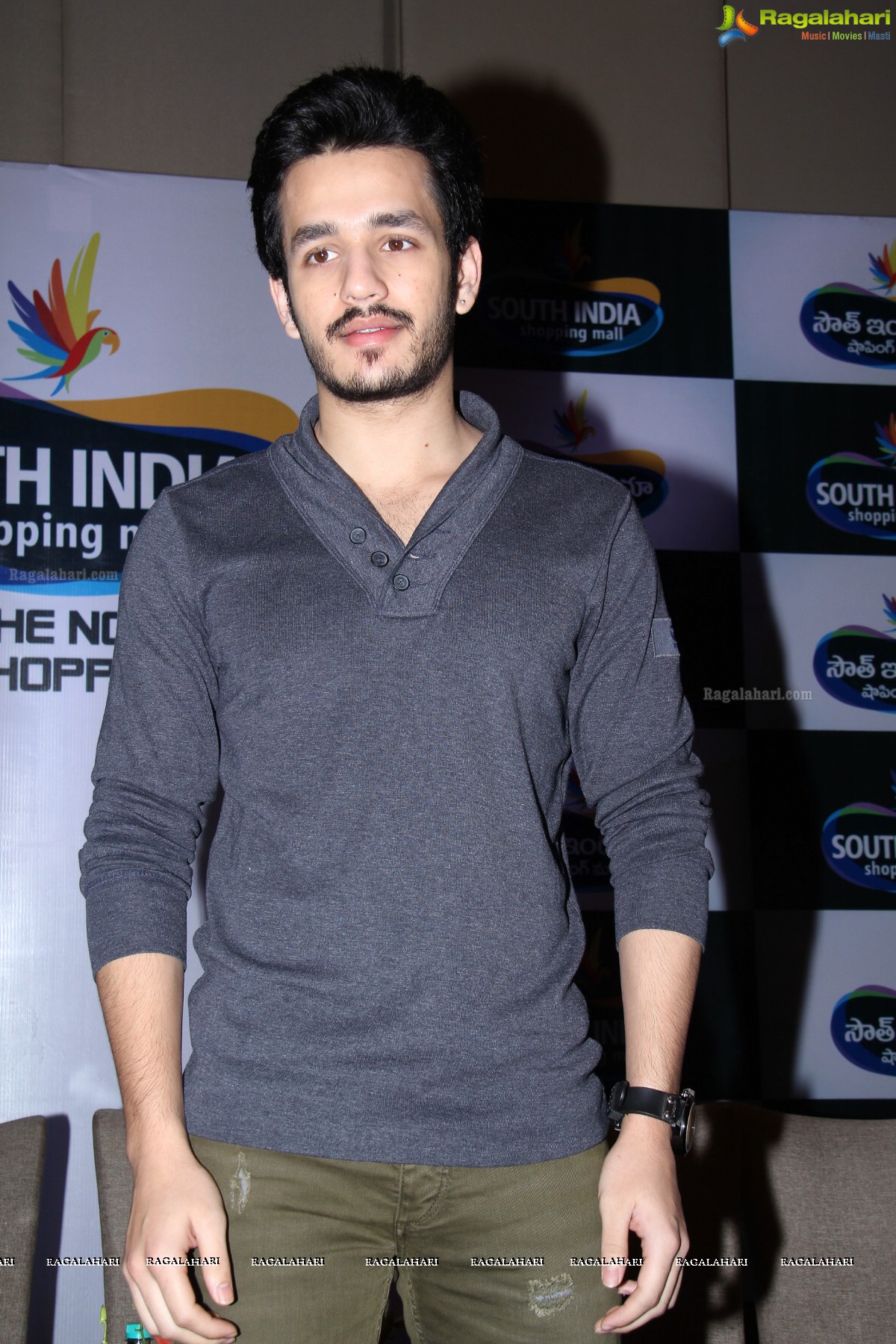 Akhil Akkineni at South India Shopping Mall