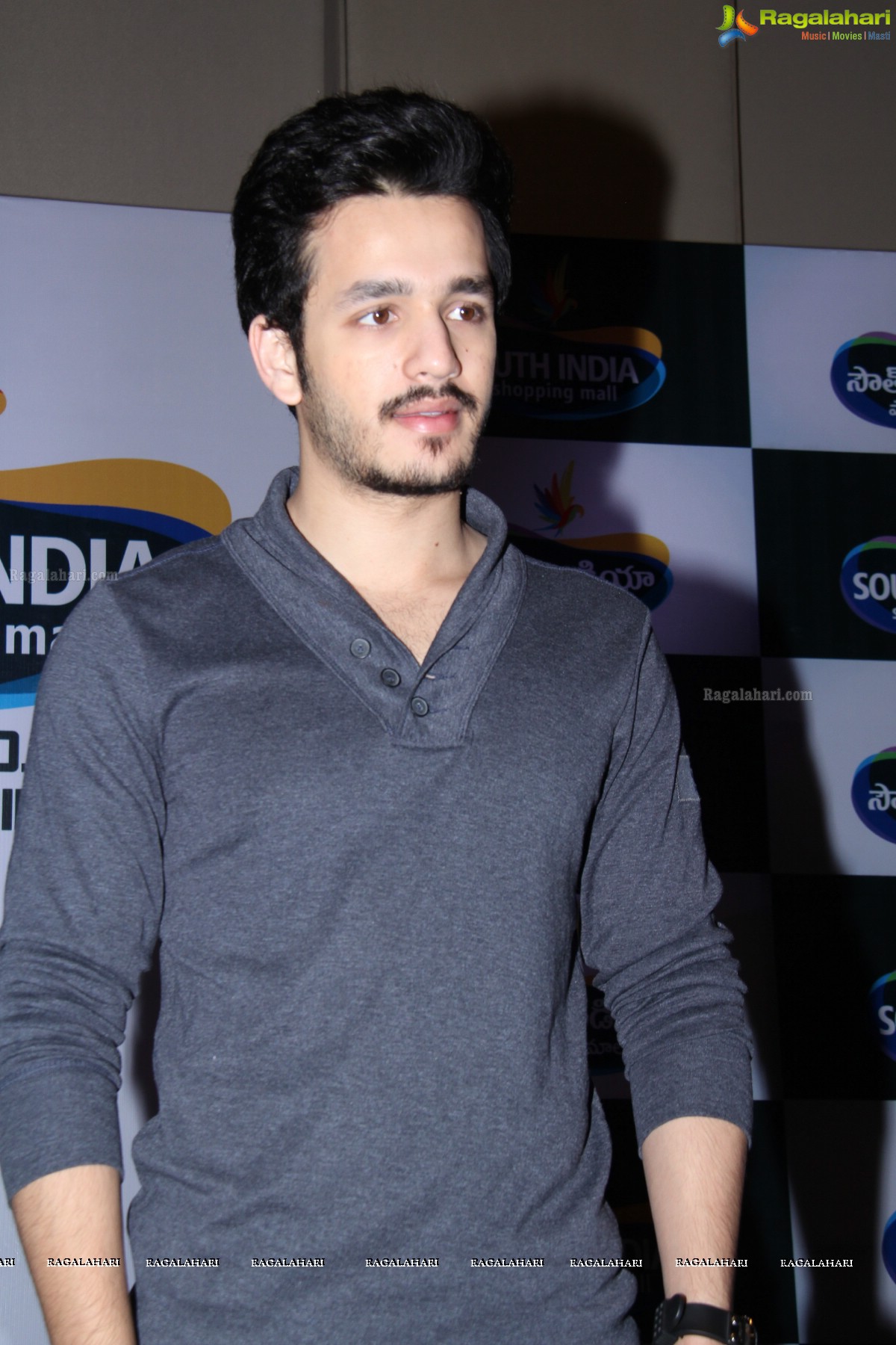 Akhil Akkineni at South India Shopping Mall