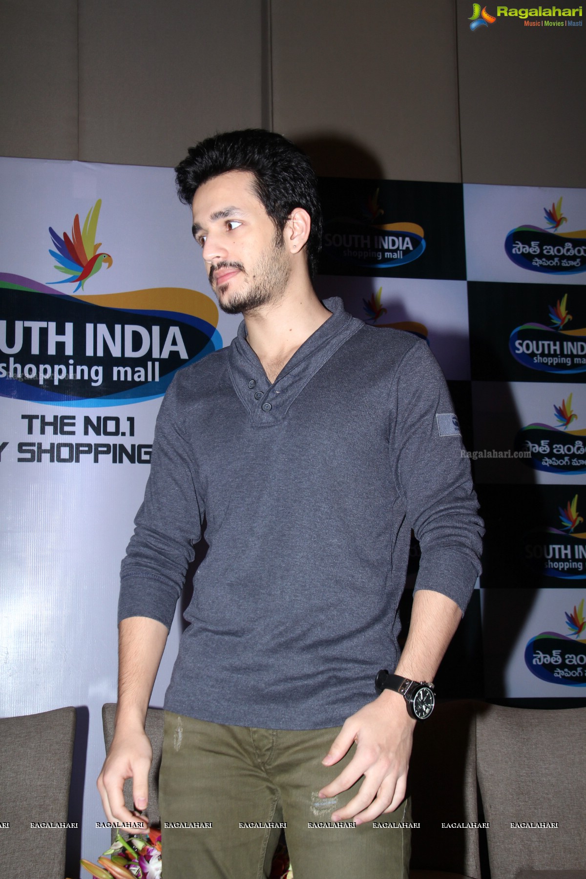 Akhil Akkineni at South India Shopping Mall