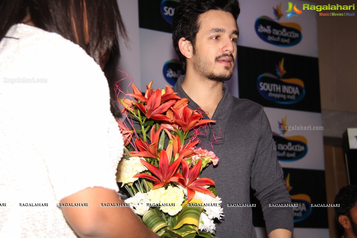 Akhil Akkineni at South India Shopping Mall