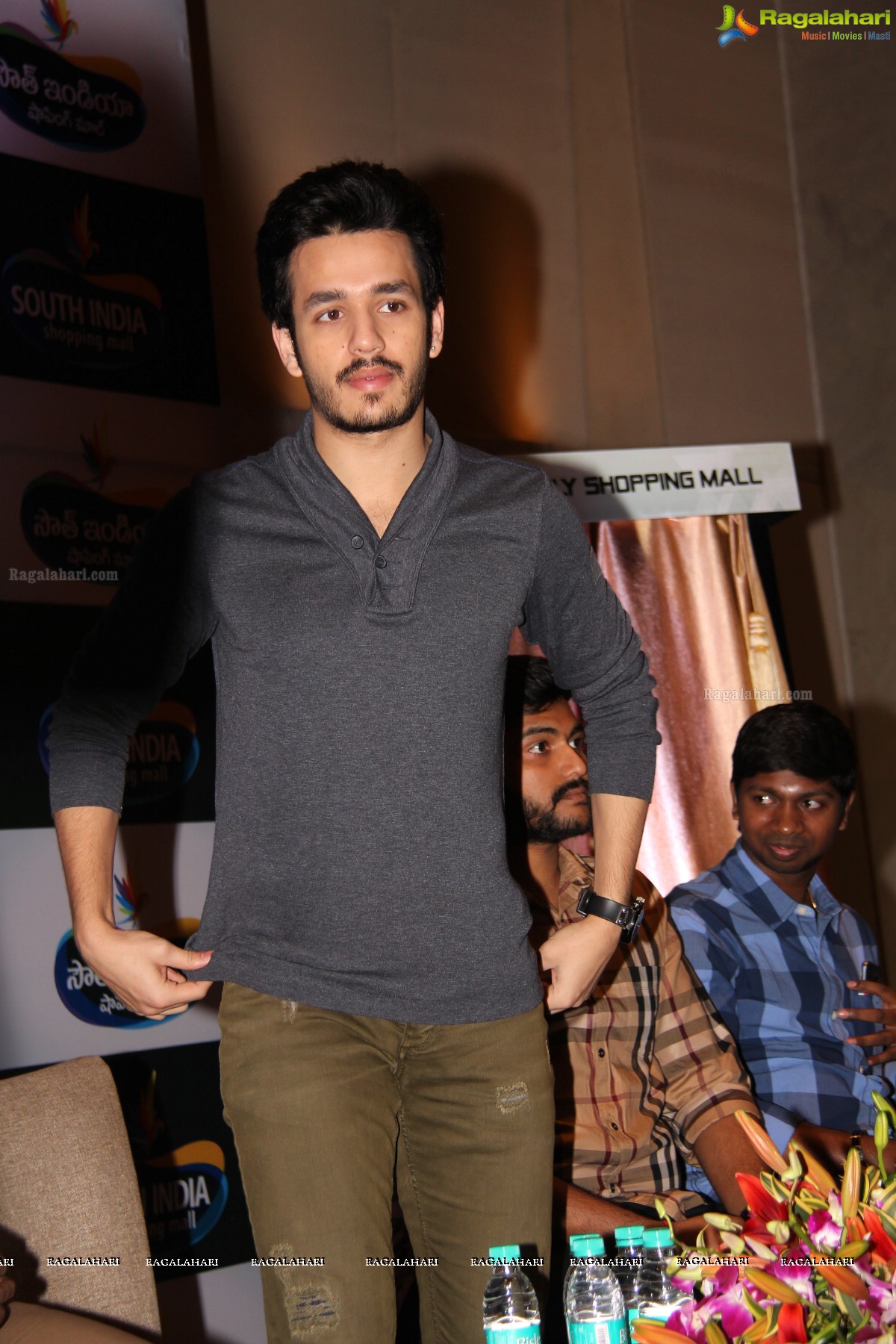 Akhil Akkineni at South India Shopping Mall