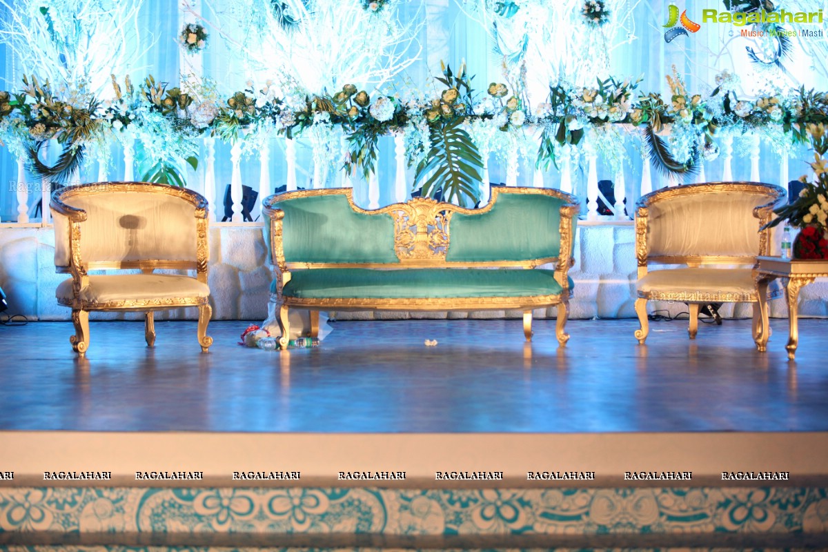 Grand Wedding Reception of Bader Alam Khan-Iqra Fatima at Imperial Garden, Hyderabad