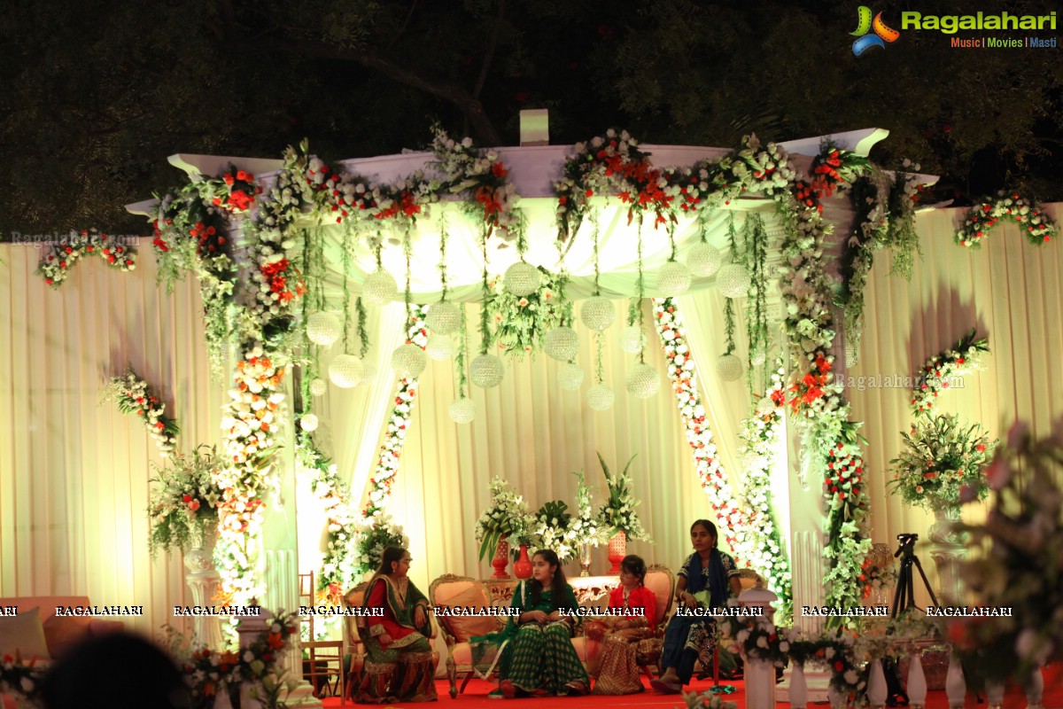 Grand Wedding Reception of Bader Alam Khan-Iqra Fatima at Imperial Garden, Hyderabad