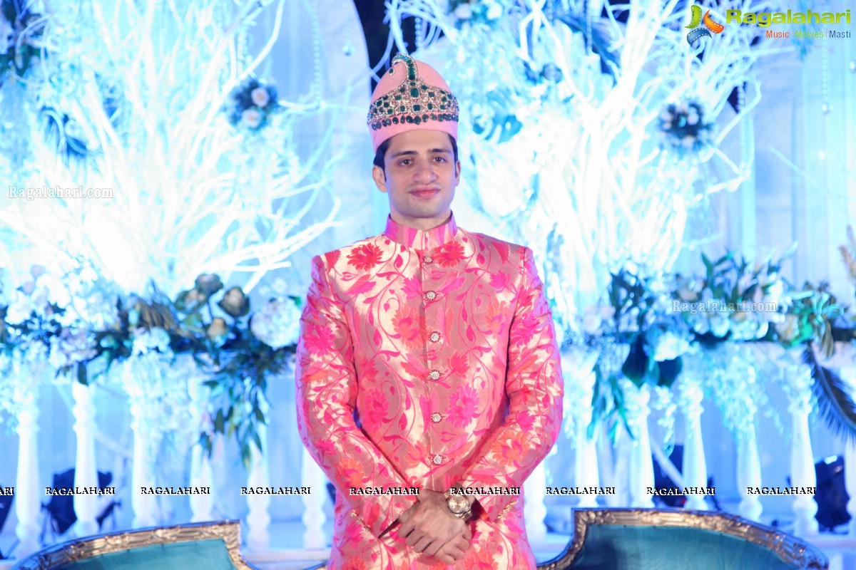 Grand Wedding Reception of Bader Alam Khan-Iqra Fatima at Imperial Garden, Hyderabad