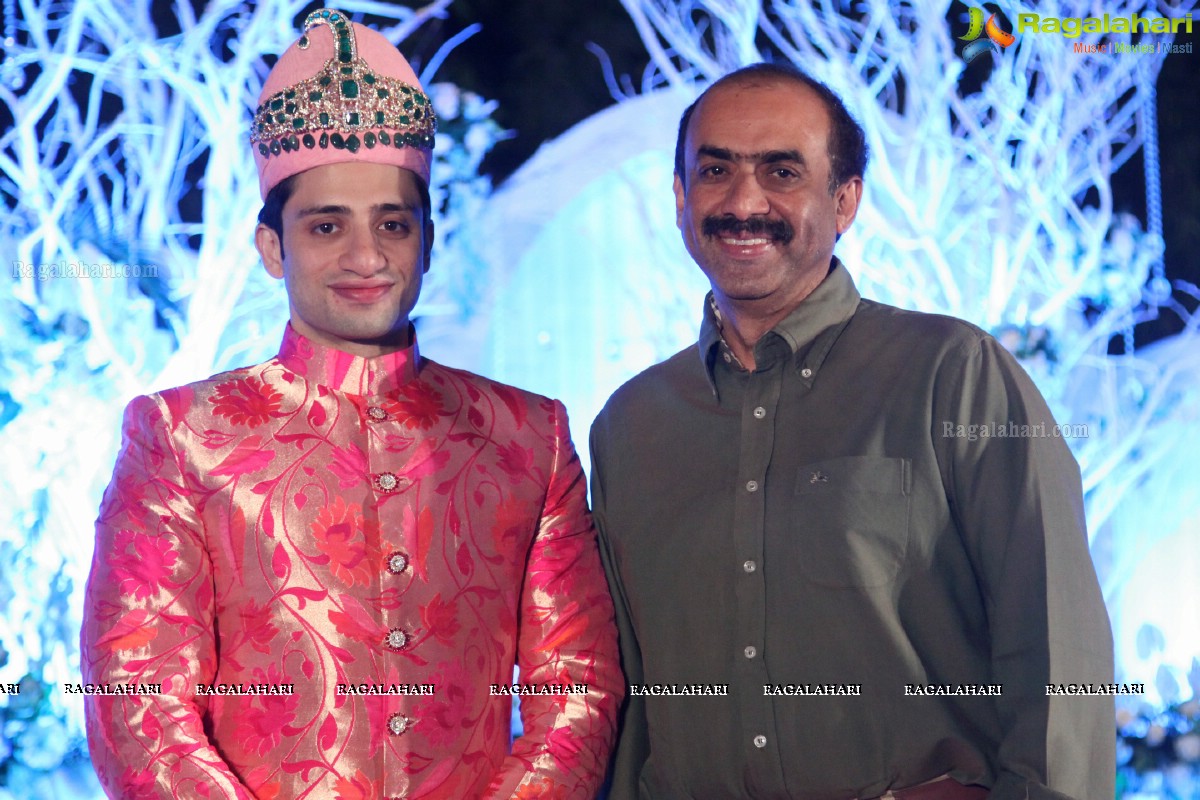 Grand Wedding Reception of Bader Alam Khan-Iqra Fatima at Imperial Garden, Hyderabad