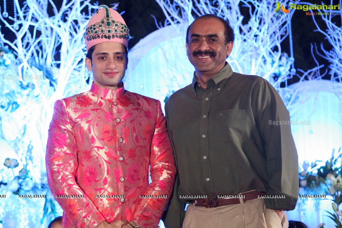 Grand Wedding Reception of Bader Alam Khan-Iqra Fatima at Imperial Garden, Hyderabad