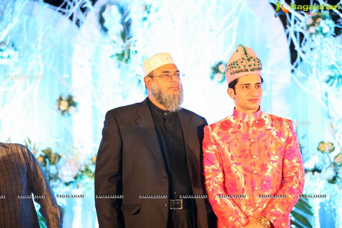 Grand Wedding Reception of Bader Alam Khan-Iqra Fatima at Imperial Garden, Hyderabad