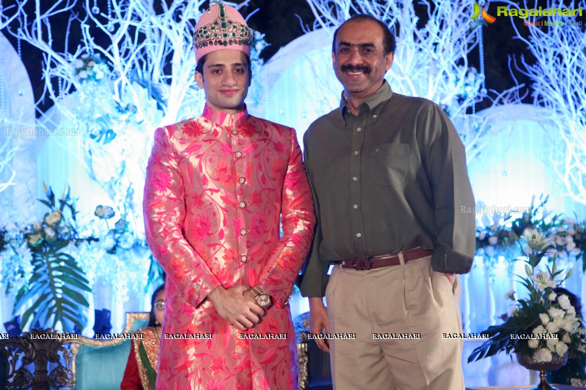 Grand Wedding Reception of Bader Alam Khan-Iqra Fatima at Imperial Garden, Hyderabad