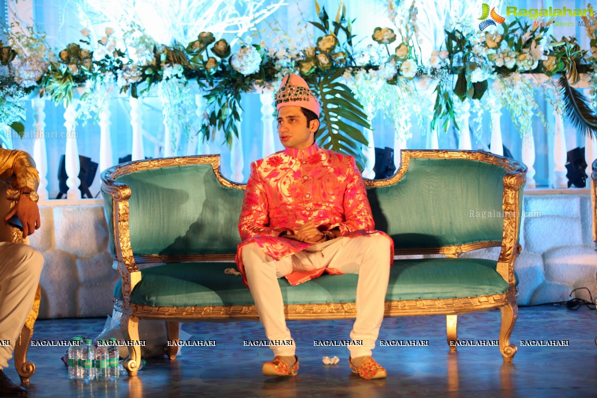 Grand Wedding Reception of Bader Alam Khan-Iqra Fatima at Imperial Garden, Hyderabad