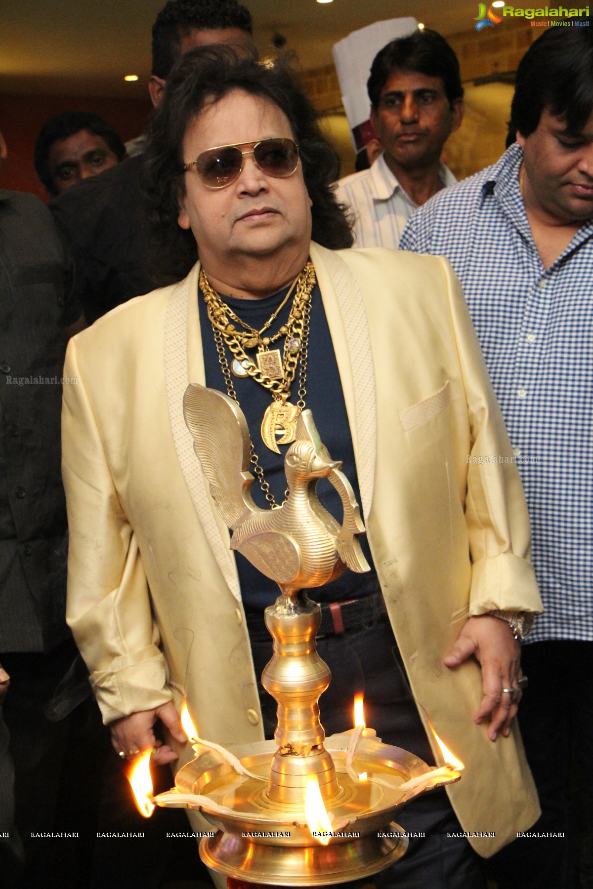 Bappi Lahiri at Barbeque Nation's Disco Carnival, Hyderabad