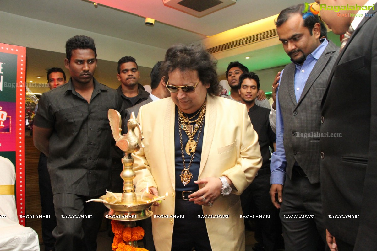 Bappi Lahiri at Barbeque Nation's Disco Carnival, Hyderabad