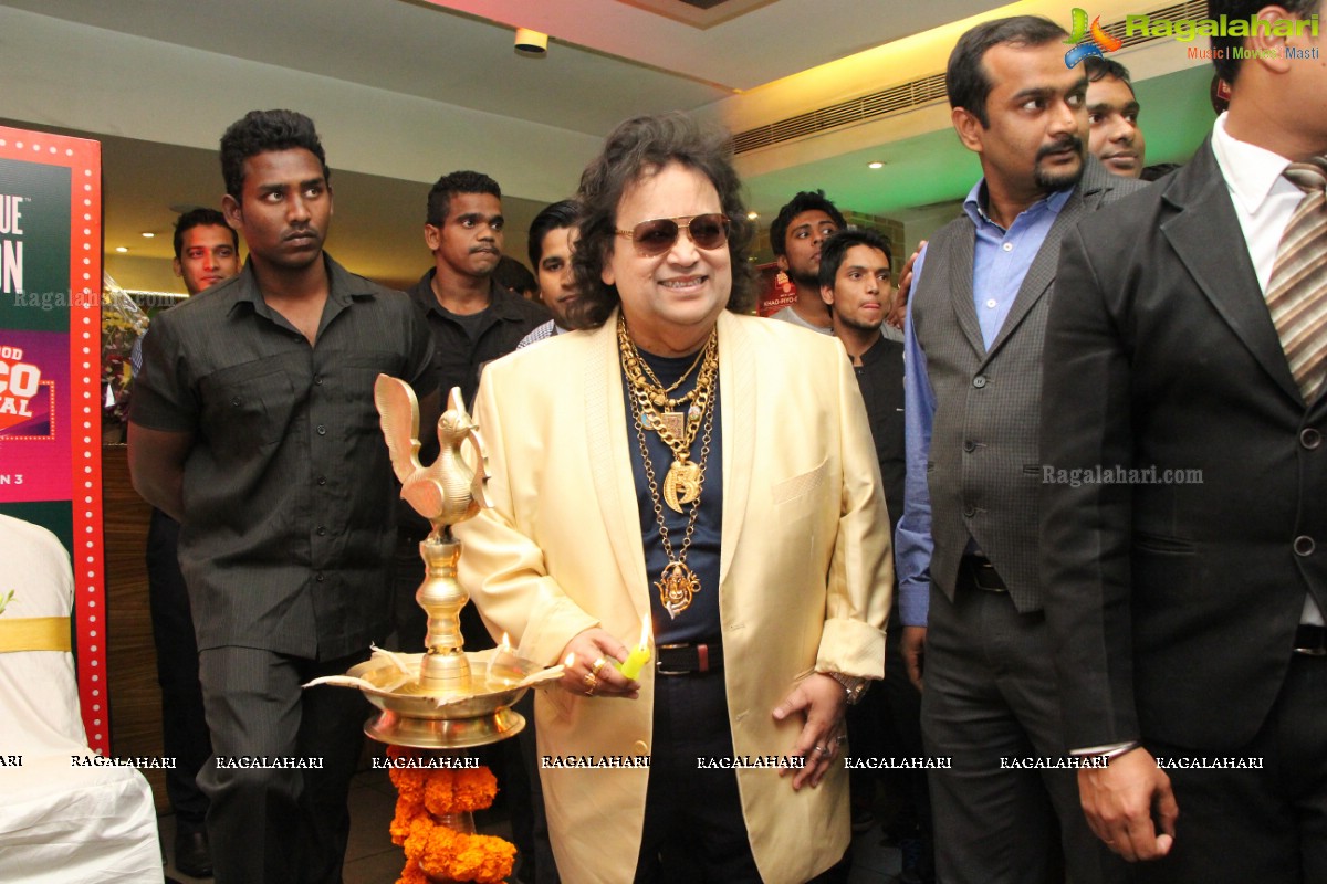 Bappi Lahiri at Barbeque Nation's Disco Carnival, Hyderabad