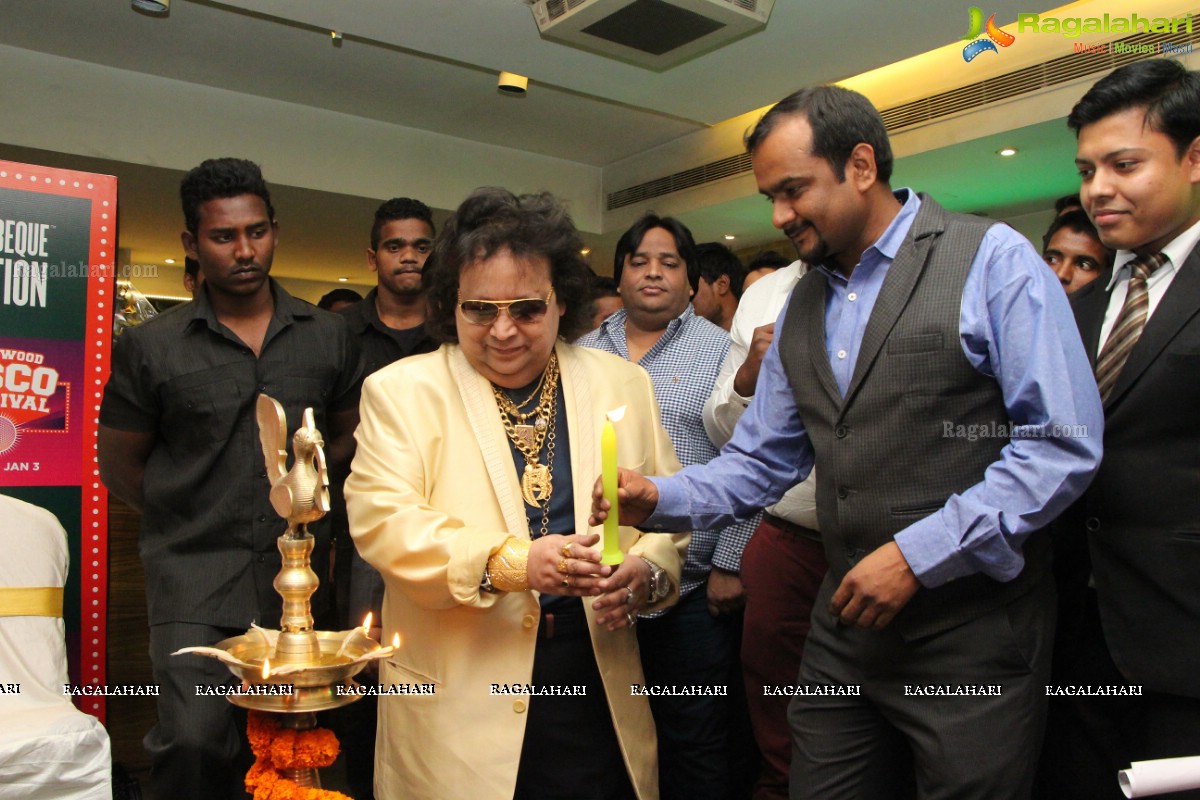 Bappi Lahiri at Barbeque Nation's Disco Carnival, Hyderabad