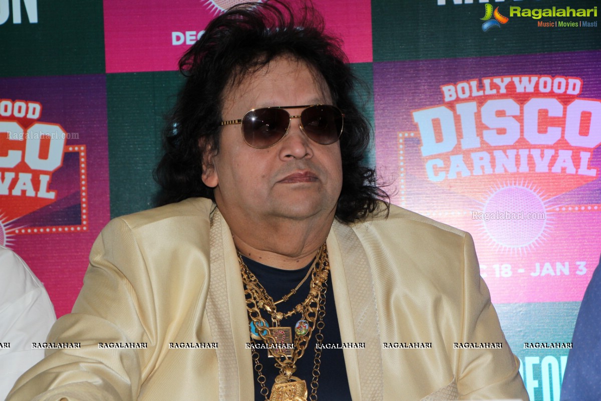 Bappi Lahiri at Barbeque Nation's Disco Carnival, Hyderabad