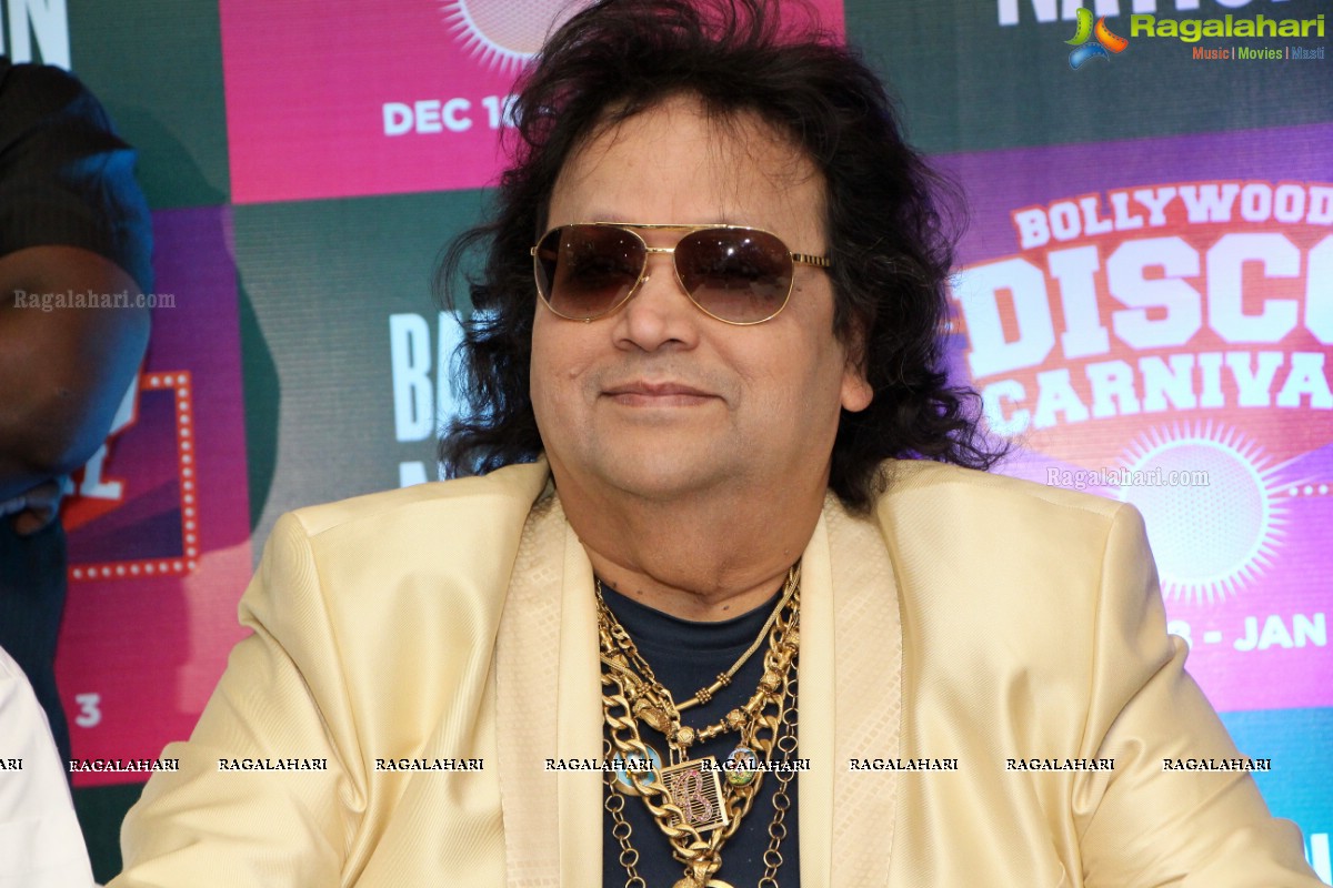 Bappi Lahiri at Barbeque Nation's Disco Carnival, Hyderabad