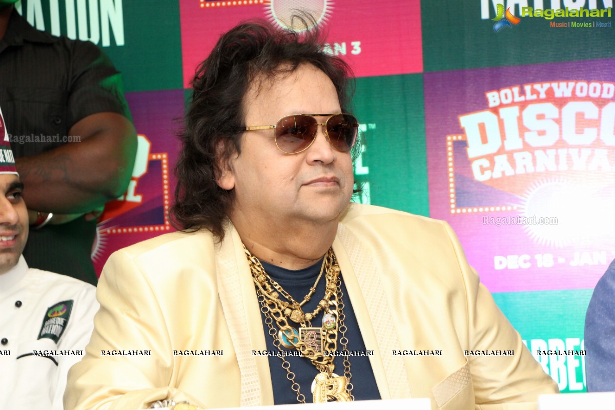 Bappi Lahiri at Barbeque Nation's Disco Carnival, Hyderabad