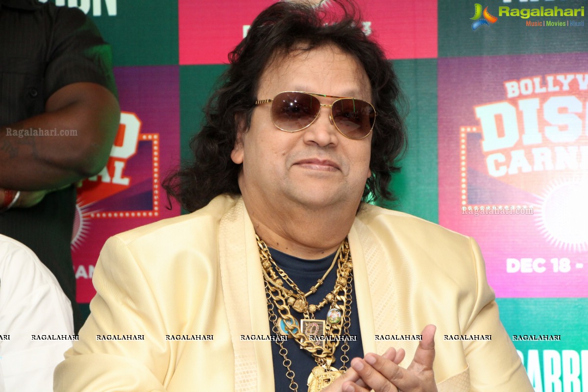 Bappi Lahiri at Barbeque Nation's Disco Carnival, Hyderabad