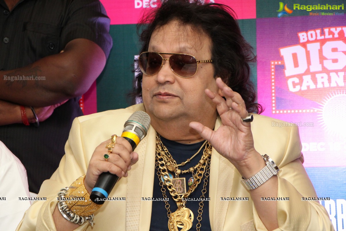 Bappi Lahiri at Barbeque Nation's Disco Carnival, Hyderabad