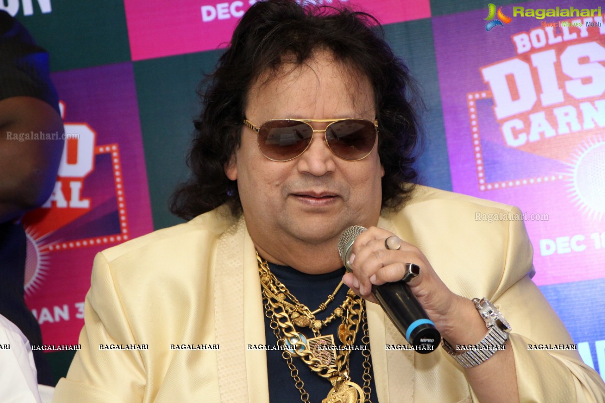 Bappi Lahiri at Barbeque Nation's Disco Carnival, Hyderabad