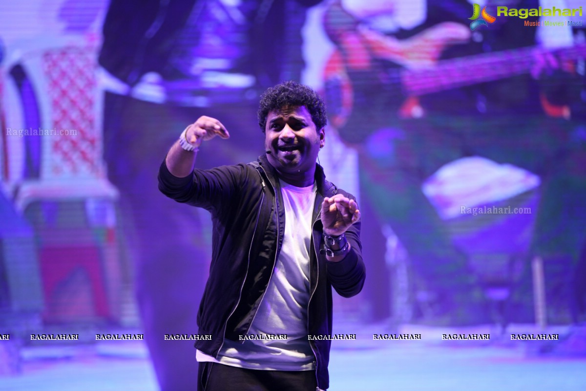 Devi Sri Prasad Live Music Concert at ACT Sky Fest 2015, Gachibowli Athletic Stadium, Hyderabad