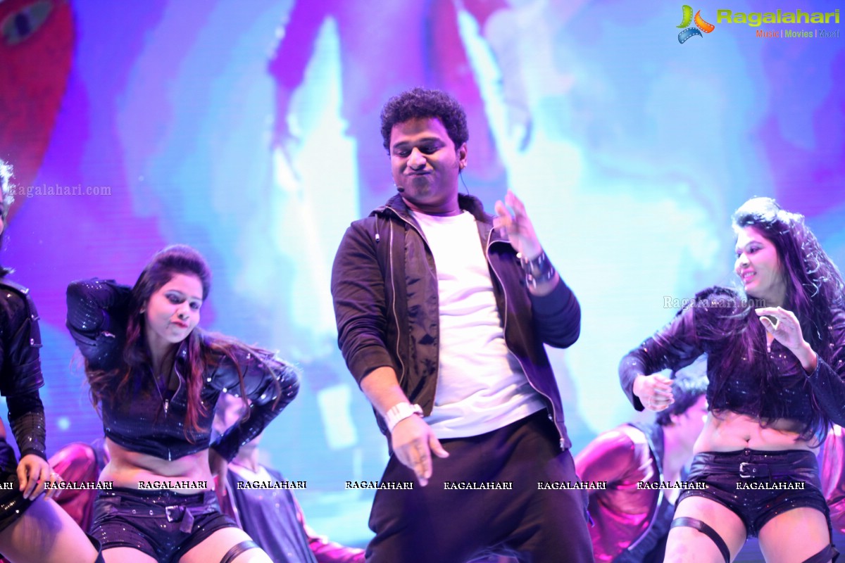 Devi Sri Prasad Live Music Concert at ACT Sky Fest 2015, Gachibowli Athletic Stadium, Hyderabad