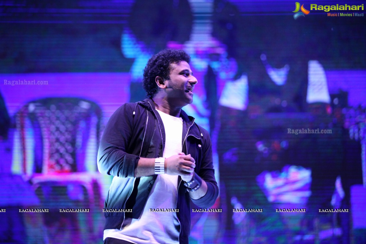 Devi Sri Prasad Live Music Concert at ACT Sky Fest 2015, Gachibowli Athletic Stadium, Hyderabad