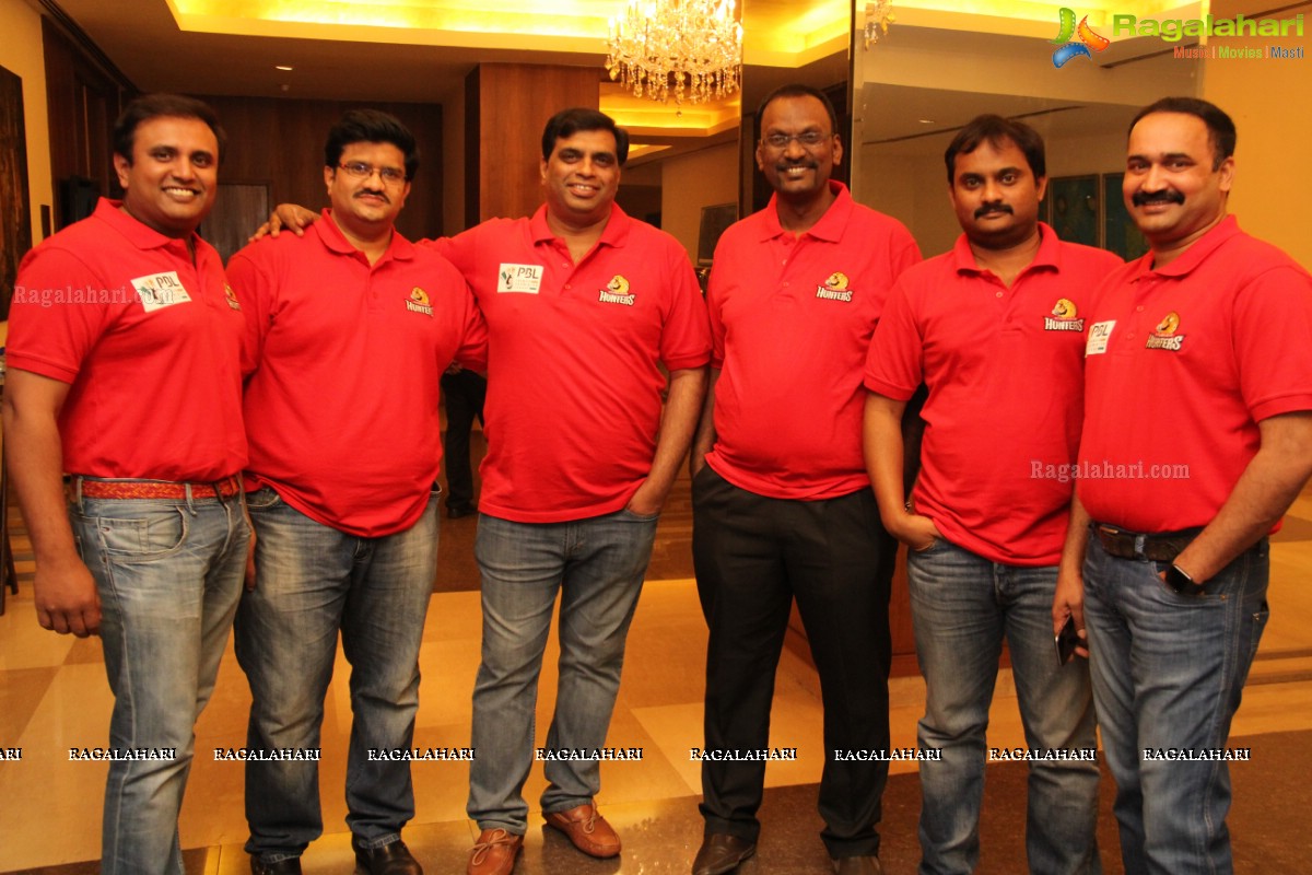 Team Announcement of Hyderabad Hunters for Premier Badminton League at Radisson Blu, Hyderabad