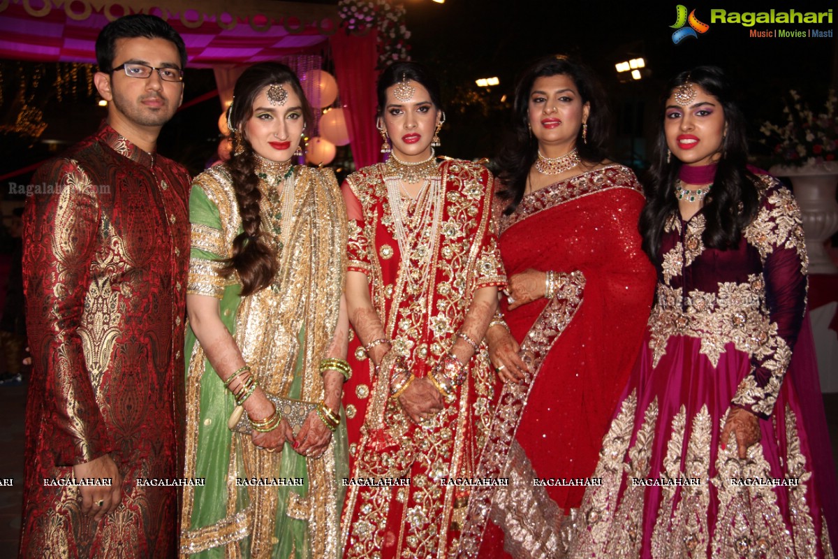 Grand Wedding Ceremony of Bader Alam Khan-Iqra Fatima at Imperial Garden, Hyderabad