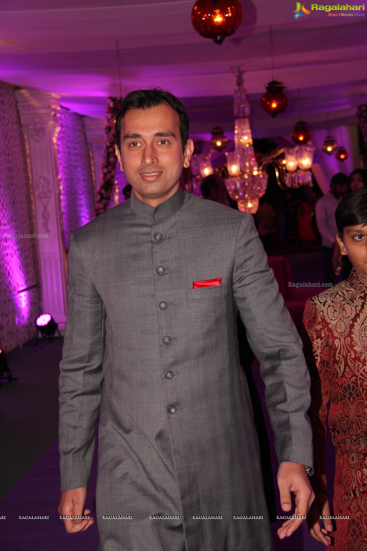 Grand Wedding Ceremony of Bader Alam Khan-Iqra Fatima at Imperial Garden, Hyderabad
