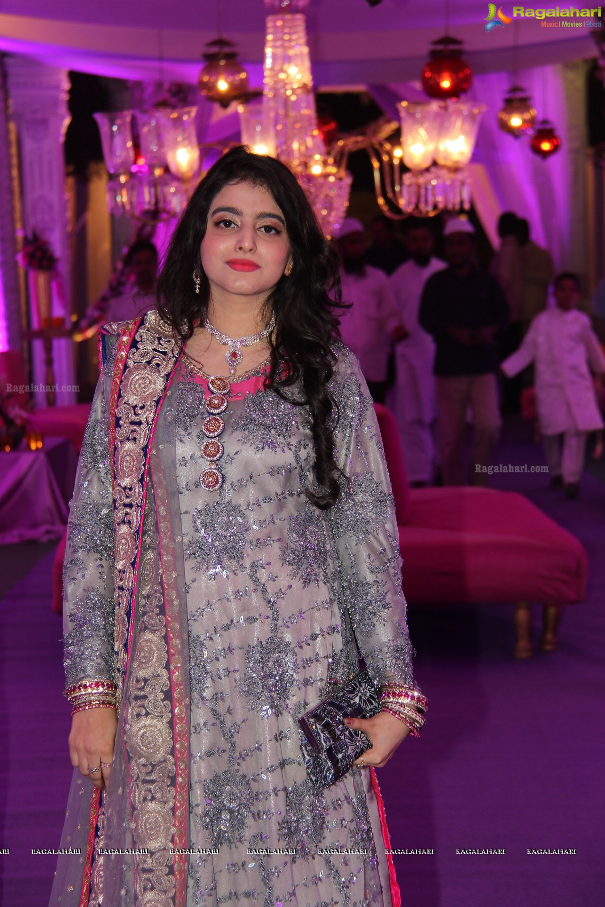 Grand Wedding Ceremony of Bader Alam Khan-Iqra Fatima at Imperial Garden, Hyderabad