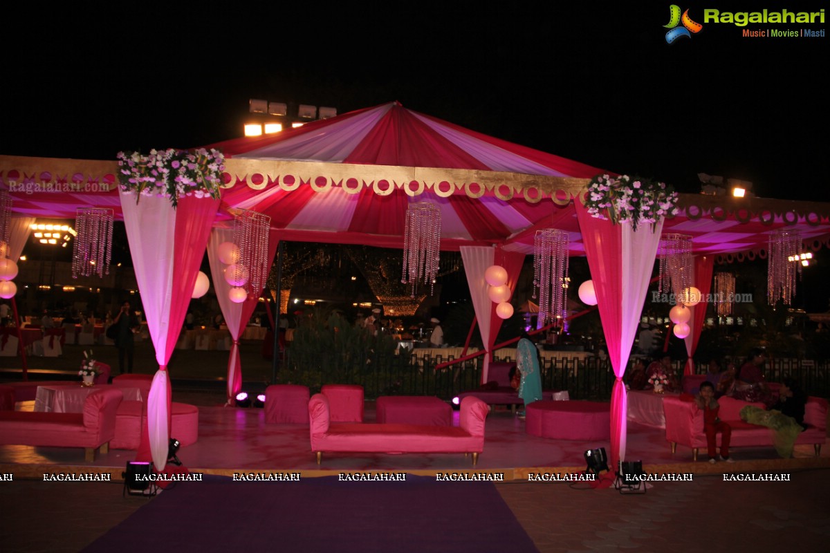 Grand Wedding Ceremony of Bader Alam Khan-Iqra Fatima at Imperial Garden, Hyderabad