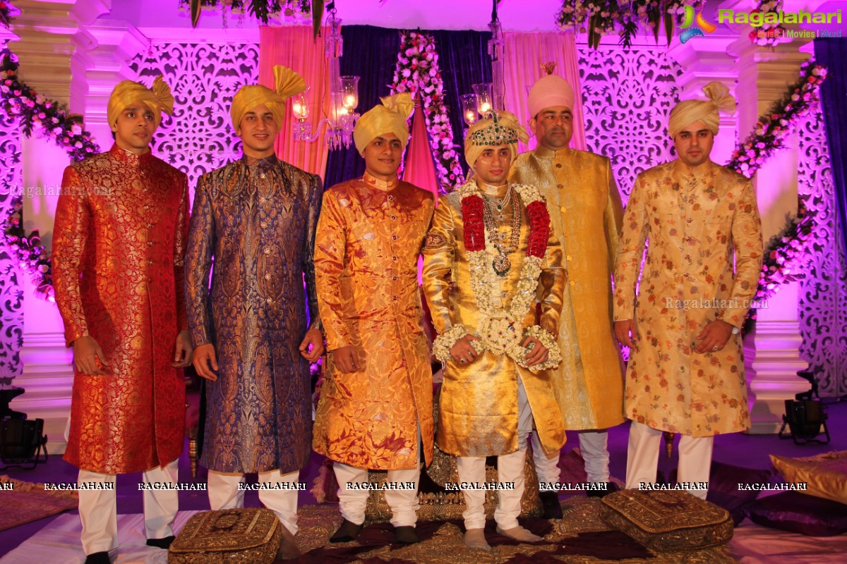 Grand Wedding Ceremony of Bader Alam Khan-Iqra Fatima at Imperial Garden, Hyderabad