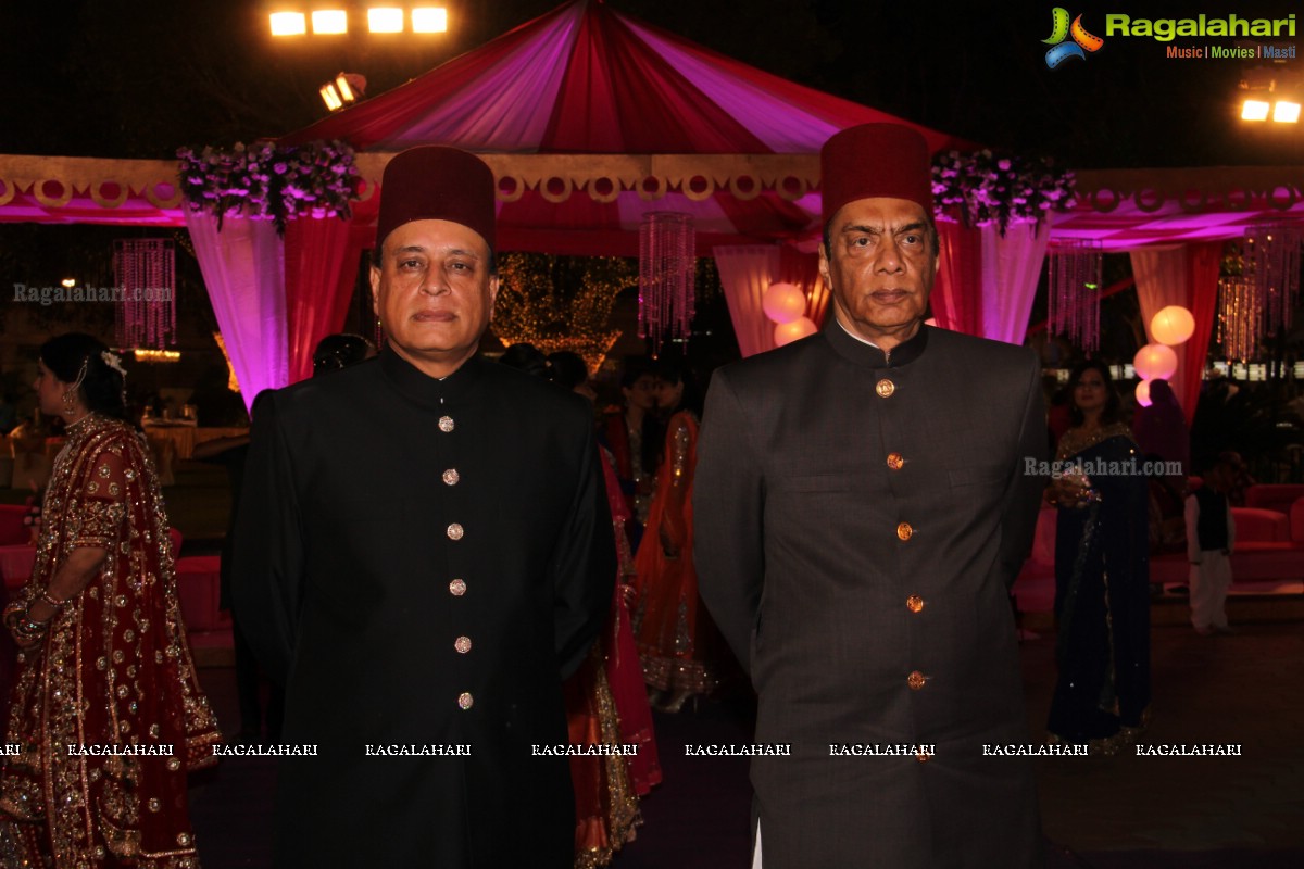 Grand Wedding Ceremony of Bader Alam Khan-Iqra Fatima at Imperial Garden, Hyderabad