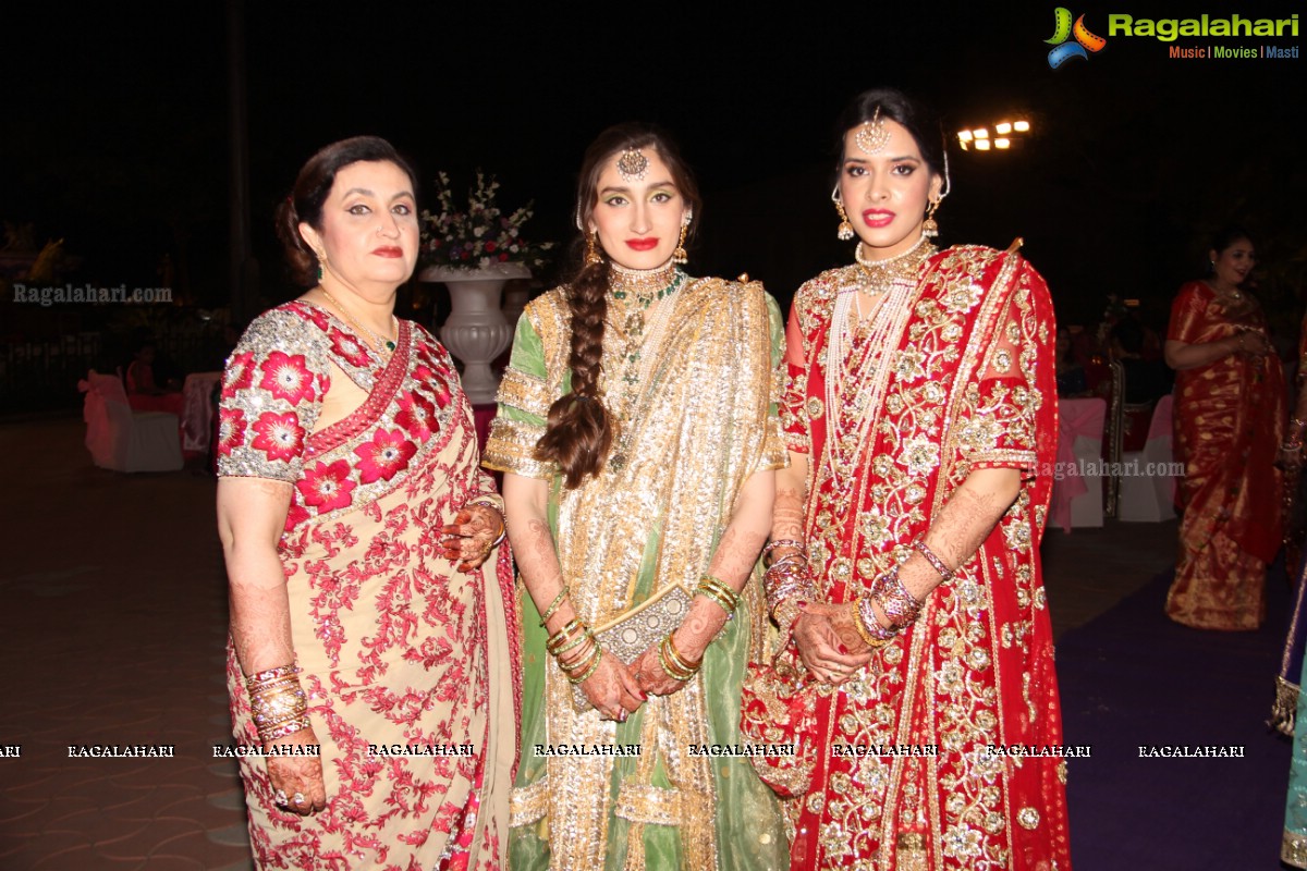 Grand Wedding Ceremony of Bader Alam Khan-Iqra Fatima at Imperial Garden, Hyderabad