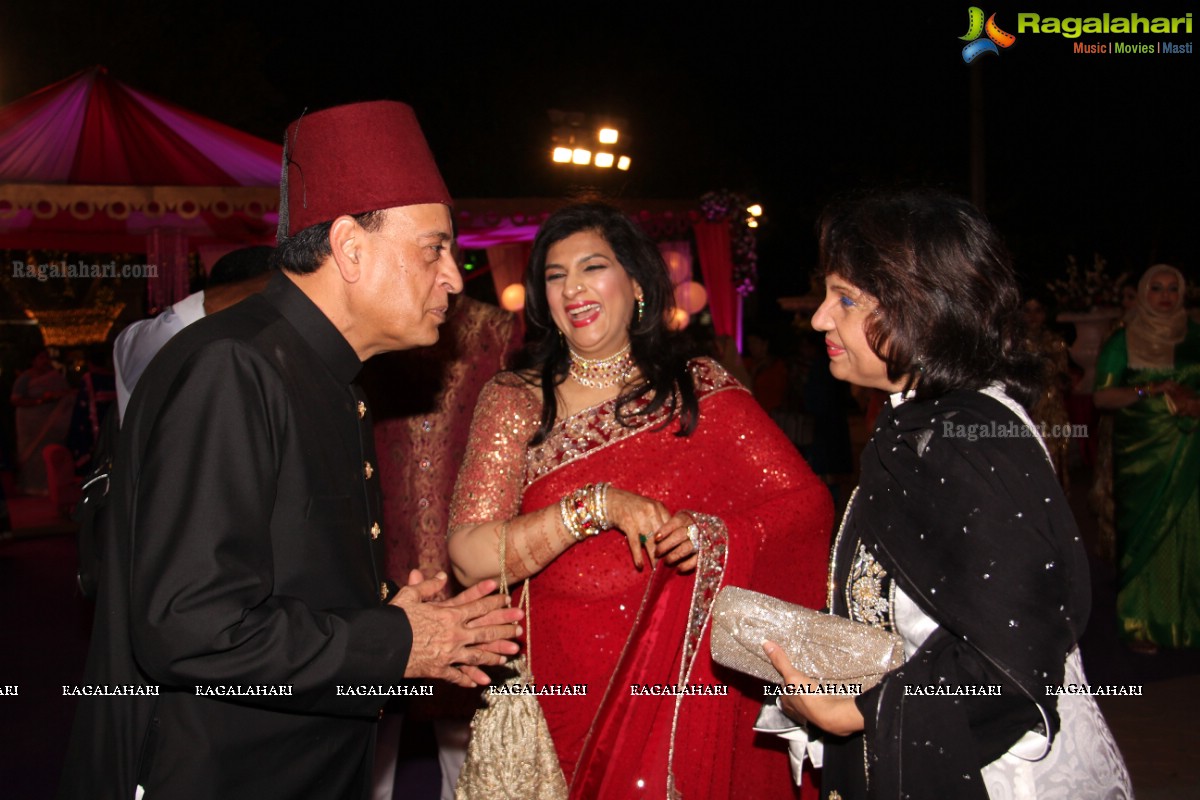 Grand Wedding Ceremony of Bader Alam Khan-Iqra Fatima at Imperial Garden, Hyderabad