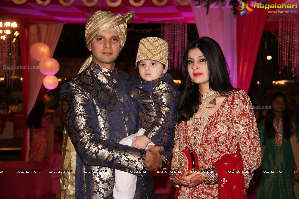 Grand Wedding Ceremony of Bader Alam Khan-Iqra Fatima at Imperial Garden, Hyderabad