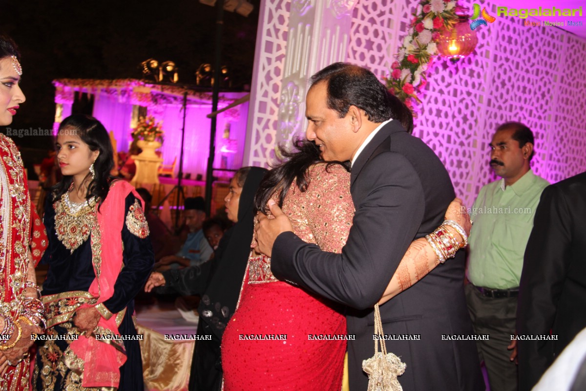 Grand Wedding Ceremony of Bader Alam Khan-Iqra Fatima at Imperial Garden, Hyderabad