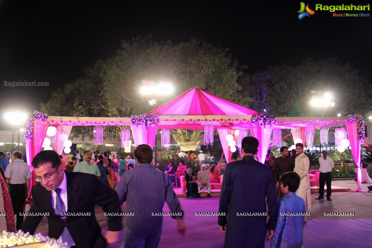 Grand Wedding Ceremony of Bader Alam Khan-Iqra Fatima at Imperial Garden, Hyderabad