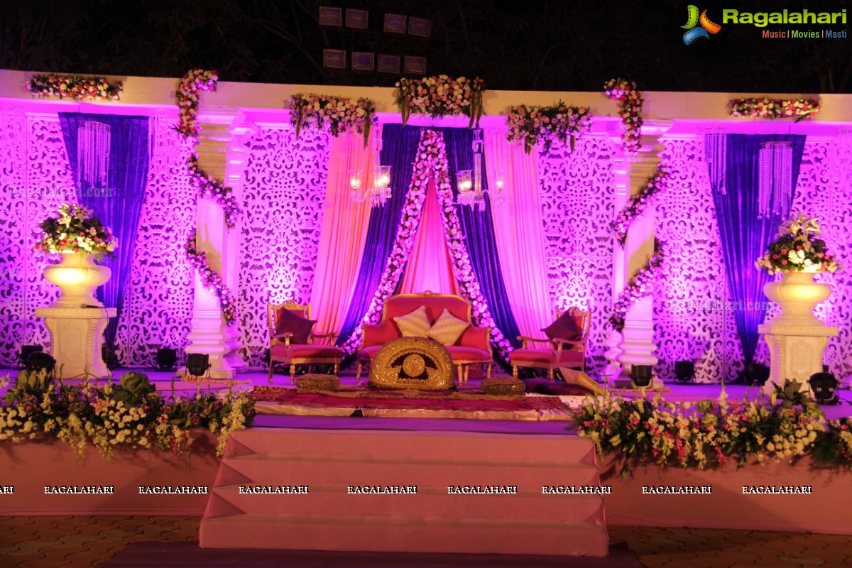 Grand Wedding Ceremony of Bader Alam Khan-Iqra Fatima at Imperial Garden, Hyderabad