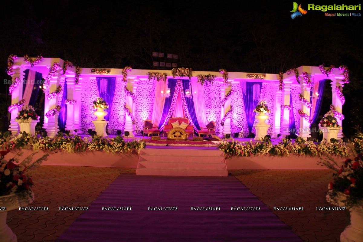 Grand Wedding Ceremony of Bader Alam Khan-Iqra Fatima at Imperial Garden, Hyderabad