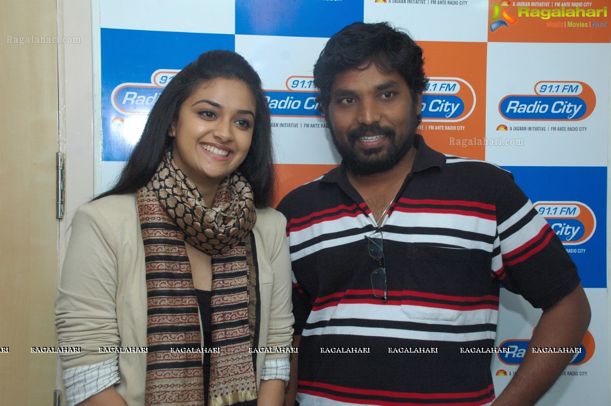 Keerthy Suresh at 91.1 FM Radio City