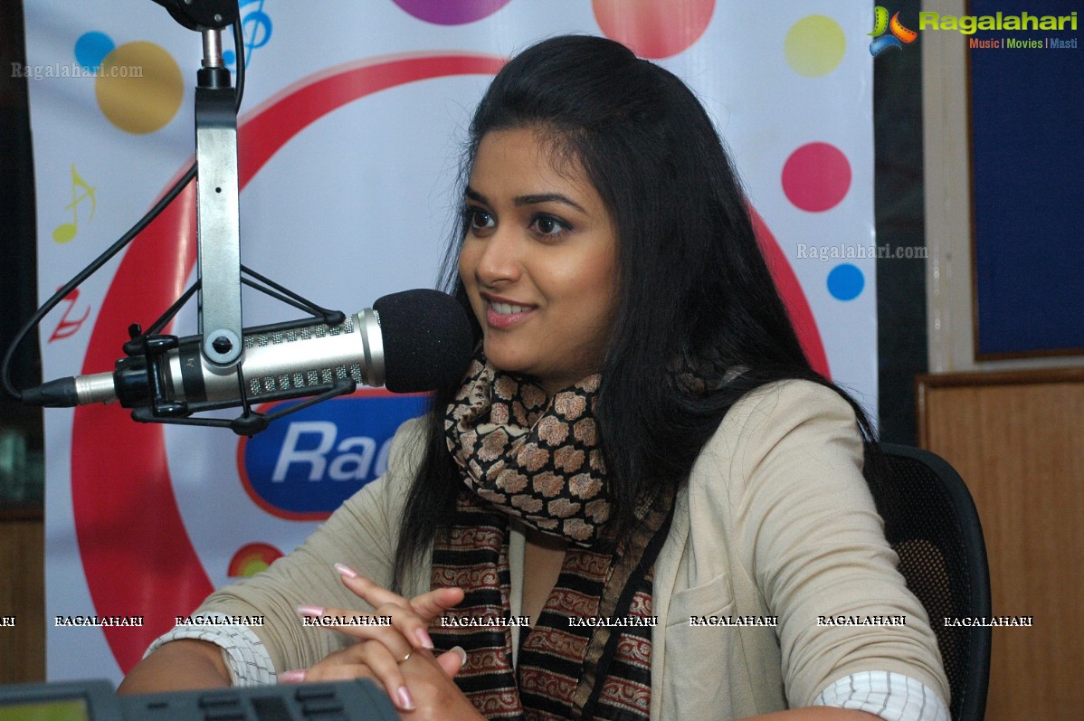 Keerthy Suresh at 91.1 FM Radio City