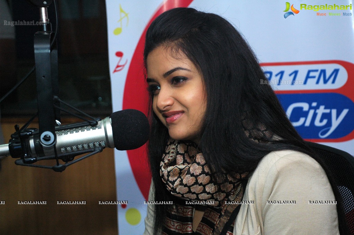 Keerthy Suresh at 91.1 FM Radio City